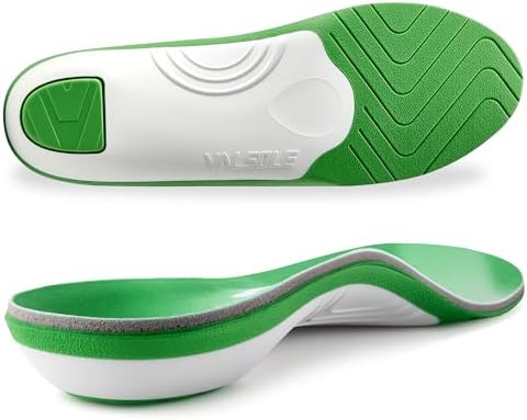VALSOLE 250+ lbs Plantar Fasciitis High Arch Support Insole for M...