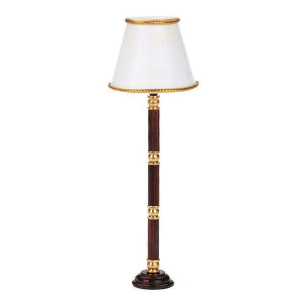 Herklotzn 1/12 Miniature Floor Lamp LED Light Switch Battery Powered Operated Cordless