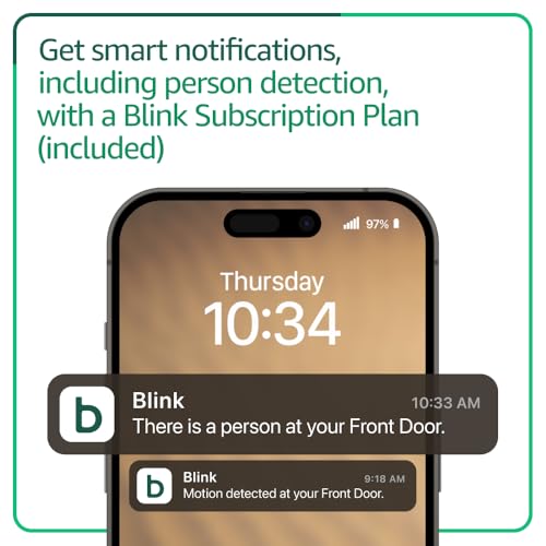 Image of Blink Video Doorbell Add-on, White, with 1-Year Plus Plan Subscription