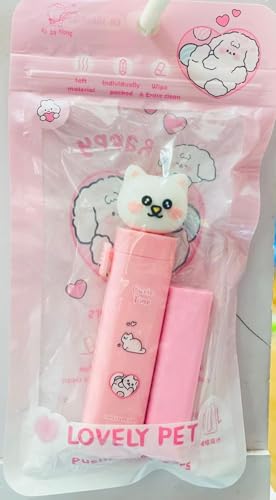 Image of Adorable cat-Shaped erasers with Cute Packaging. Soft Material, Easy to Erase, Individually Packed for Kids and Students. Perfect for School, Art, and Gifts (Cute cat2)