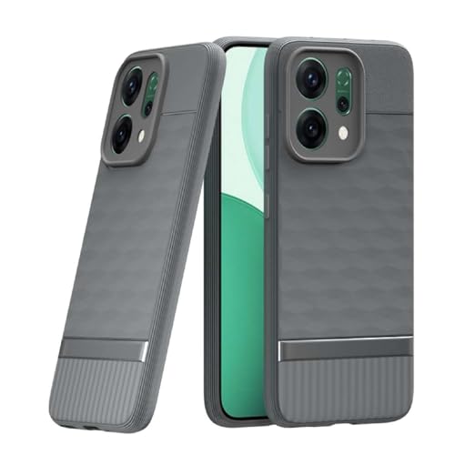 Image of Shockproof Case for Oppo Reno14 5G | Full Camera Protection | TPU Flexible Back Cover for Oppo Reno14 5G (Graphite Grey)