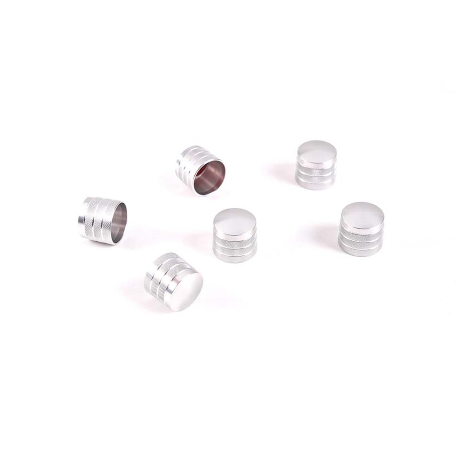 for Hummer H2 2003-2007 Car Air Vent Outlet Button Adjuster Cover Housing Interior Decorative Sticker Car Interior Mouldings(Silver)