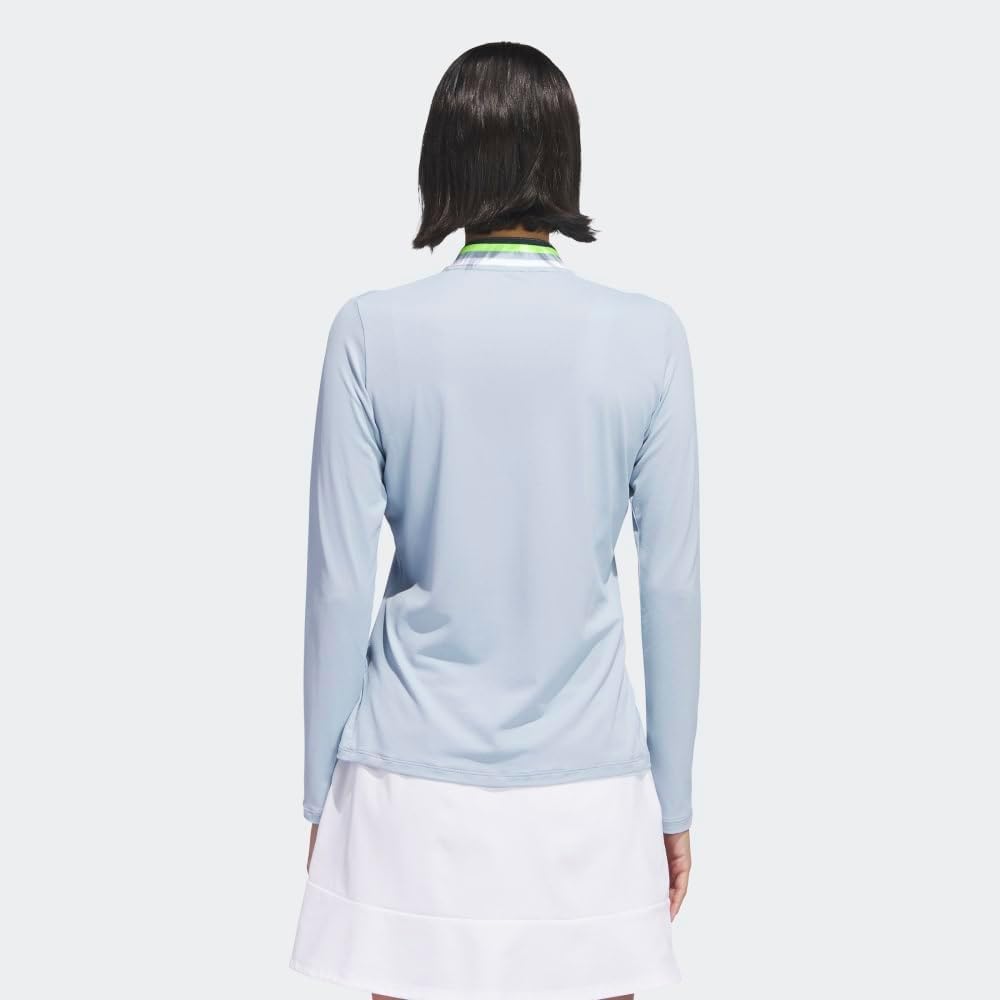 adidas Women's Ultimate365 Long Sleeve Mock Polo Shirt