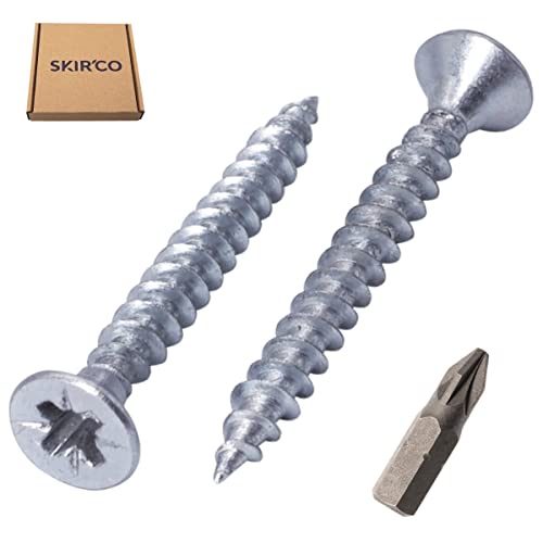 SKIR'CO (40 pcs) Zinc Plated Steel 4.0 x 30 mm Wood Screws, Pozidriv Countersunk Head, PZ Fully Threaded, Chipboard Screws - Image 2