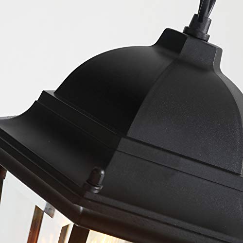 Alaislyc P053A Outdoor Pendant Light Fixture Black H14 Exterior Chain Hanging Lights Lantern For Hallway Porch #TOP2