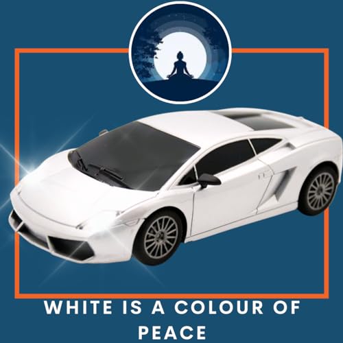 Image of KIDZYMON RC Car High Speed Mini 1:24 Scale USB Rechargeable Remote Control Car for Kids | Racing Car I White Colour