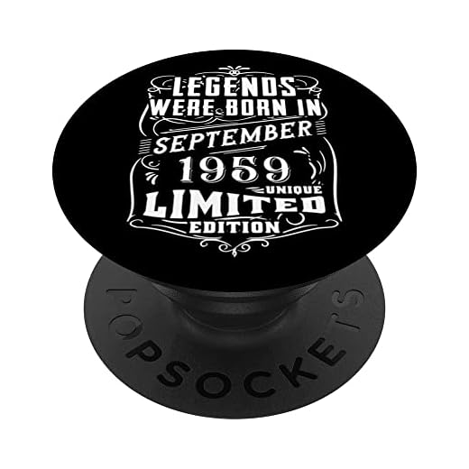 Cumpleaños Septiembre 1959 Edición Limitada Regalo Vintage PopSockets PopGrip Intercambiable
