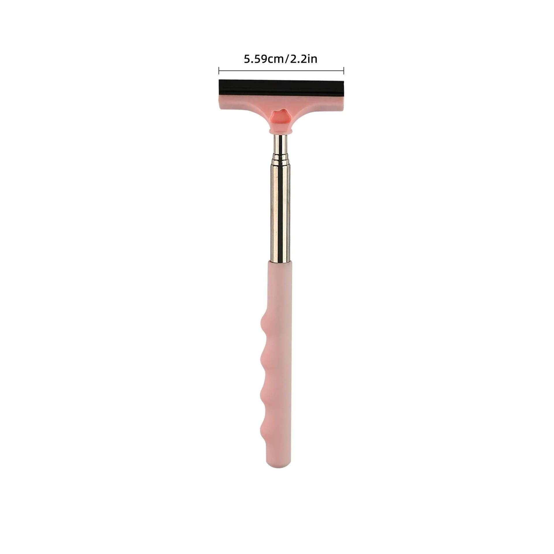 Car rearview mirror wipers Portable Rearview Mirror Wiper for Automotive Retractable Car Windshield(Pink)