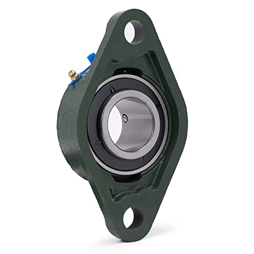Image of XIKE 2 Pcs UCFL209-27 Bore 1-11 /16 inch Pillow Block Flange Mounted Ball Bearings.