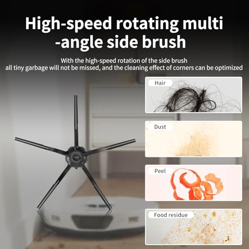 25 Pack Accessories Kit Compatible with Roborock S7 MaxV Ultra S7 Pro Ultra Robot Vacuum Cleaner, 2 Main Brush, 1 Self-Cleaning Brush, 4 Filters, 4 Mop Pads, 6 Side Brushes, 6 Dust Bags and 2 Tools