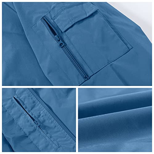 Image of Gopune Men's Windproof Bomber Jacket Lightweight Windbreaker Outdoor Golf Fashion Coat