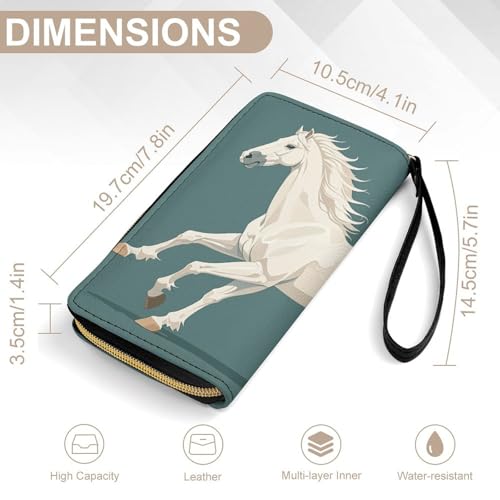 Porte-cartes en cuir blanc avec corde pour l'organisation quotidienne