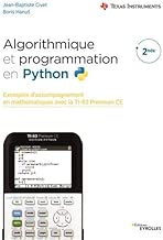Download Algorithmique et programmation en Python: Exemples d'accompagnement en mathématiques avec la TI-83 Premium CE PDF
