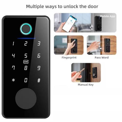 Serrure intelligente Tuya resolvant les oublis de fermeture interieure avec telecommande