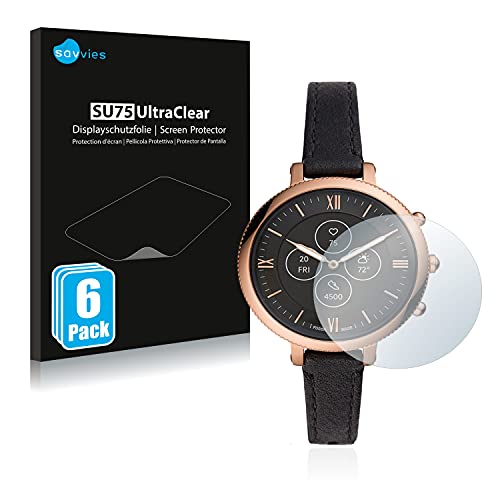 savvies (6 Pezzi Pellicola Protettiva per Fossil Monroe Hybrid HR Protezione Schermo Trasparente