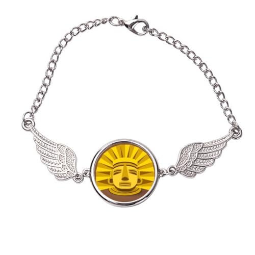Bracelet égyptien pharaon ailes d'ange en métal taille M pour rompre la monotonie