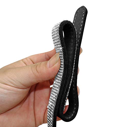 haoyueer Hundehalsband mit Strasssteinen, glitzernd, weiches Wildleder, für Hunde und Katzen