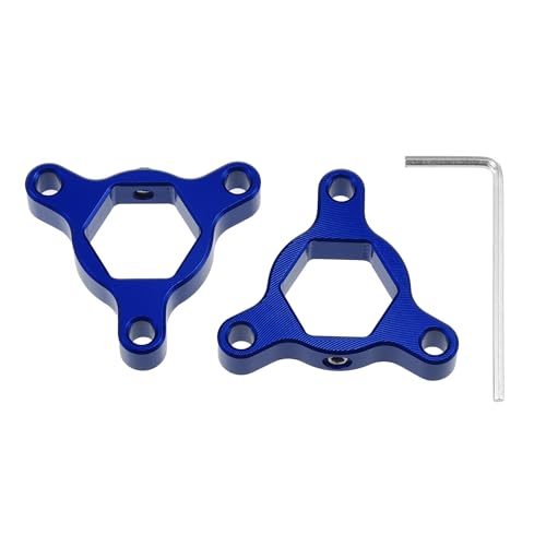 Ajusteurs de précharge de fourche 17mm ACROPIX en alu bleu pour régler la suspension