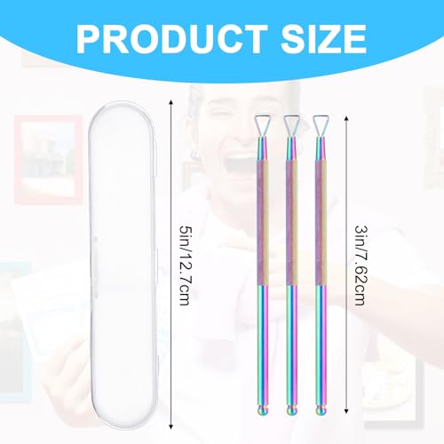 Image of Ymapinc 3PCS Lottery Scratcher Tool, Nail Scraper Tool for Lottery Enthusiasts, Metal Lottery Ticket Scratcher, Scratch off Tool Is Hard and the Lottery Ticket Is Scratched Smoothly, Rainbow Finish
