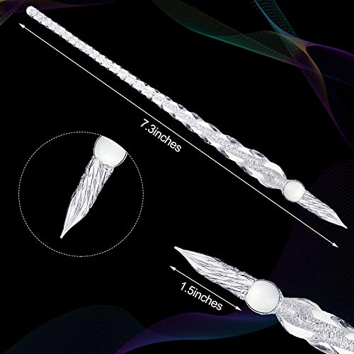 Zonon 6 canetas de vidro feitas à mão, caneta de vidro cristal com alto teor de borossilicato para e