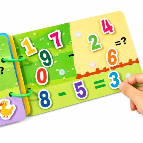 Image of Toddler Busy Book - Activity Binder for Kids 3+ Years | Montessori Learning Busy Board | Activity Book | Educational Toy | Easy to Carry Travel Book | Return Gift for Kids (Busy Book)