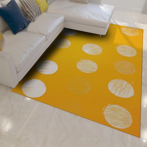 Tapis de salon géométrie circulaire moderne et minimaliste - 2