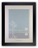Litographs Walden By Henry David Thoreau – Livre d'affiches – Poster avec support et cadre