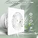 LINGGONGAIR 6in Reversible Ventilator Fan,10W EC Motor Wall Mount Exhaust Fan with Two-way Remote Control For Bathroom Room Kitchen Home, Garage, Tool Room