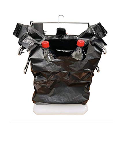 Weilife. 11"X6"X21" 21Mic,Large Black Plastics T-Shirt Grocery Bag With Handle, Bolsas De Plástico De Camiseta, Retail, Grocery, Restaurants, Reusable.(90Ct) (1/6 Black) #TOP5