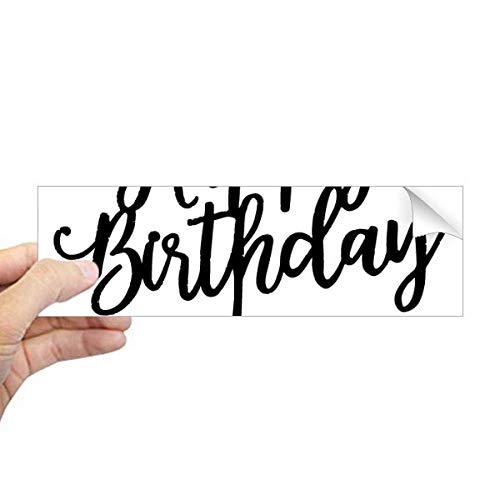 Adhesivo para parachoques Happy Birthday como detalle original para personalizar coches de regalo