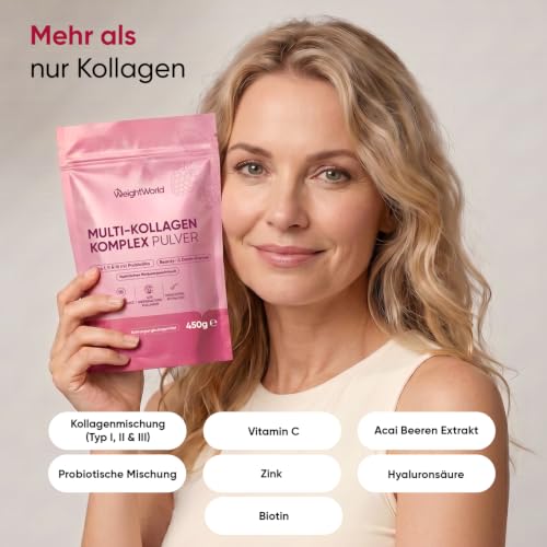WeightWorld Omega 3 Weichkapseln + Multi Kollagen Komplex 450g Pulver