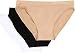 Calvin Klein Women's 3 Pack Pure Seamless Bikini Panty, Black/White/Bare, Small