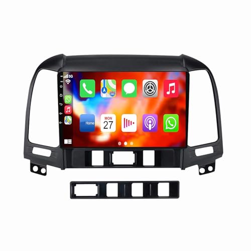 Autoradio Android 12 pour Hyundai Santa Fe 2006-2012 avec écran tactile 9 pouces IPS