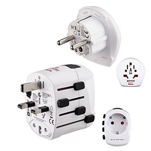 Preisvergleich Produktbild Hama 128200 Universal Universal Weiß - Netzstecker-Adapter