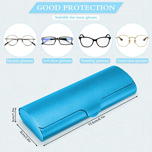 Image of Hifot Aluminium Glasses Case, Slim Reading Glasses Case, Portable Travel Metal Eyeglass Spectacles Protection Hard Shell