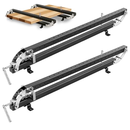 Teodute 24 inch Panel Clamps 2 Pack 4-Way Pressure Steel Parallel Clamp