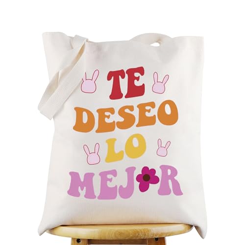 WZMPA Latin Music Cosmetic Makeup Bag Musical Inspired Gift Music Fans Makeup Zipper Pouch Bag For Friend Family (Te Deseo Tote)