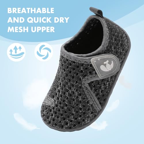 Image of FEETCITY Baby Boys Girls Water Sport Shoes Barefoot Kids Aqua Socks Quick-Dry Beach Swim Pool Shoes
