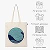 Eco Right Aesthetic Canvas Tote Bag for Women, Cute, Trendy & Reusable Cotton Bags for School, Shopping, Gym, Library and Beach, Perfect for Groceries, Gifts for Teachers #5