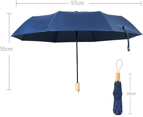 Miniatura 3 de YUEHUA Paraguas de viaje resistente al viento, mochila portátil ligera y compacta, paraguas de viaje compacto, parasol portátil al aire libre, sol y