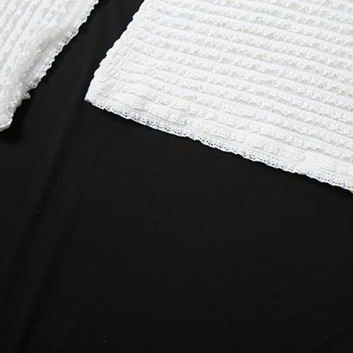 kimmymax Minivestido feminino sexy de um ombro só, sem mangas, curto, branco, roupa de festa e clube