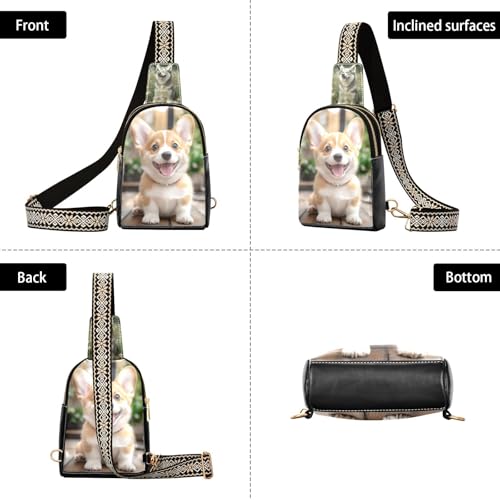 Personalized Photo Crossbody Handbag Purse Men Custom Leather Shoulder Bag Chest Bag Sling Bags Gift for Him Dad Husband3