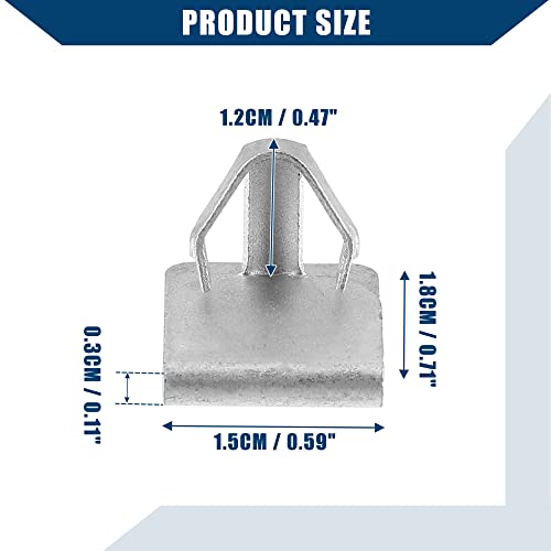 Hihaha W715288-S439 / Front/Powertrain Skid Plate Clip For Ford F-150 2011-2022 / Transmission Skid Plate Fastener/Surface Coating Treatment/Metal / 4Pcs #TOP4