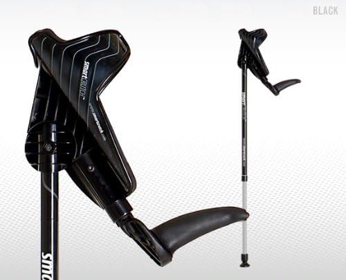 Smartcrutch Adjustable Forearm Crutches (Black/1 Pair) (5' - 5'7")
