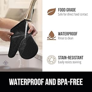 Gorillagripbpafreesoftsiliconeovenmittsheatandslipresistantthickcottonlinedcookingmittsetlongflexiblepotholdersprotecthandskitchenessentialwaterproofgloves125black Urban Country Home Decor Gorilla grip bpa free soft silicone oven mitts heat and slip resistant thick cotton lined cooking mitt set long flexible potholders protect hands kitchen essential waterproof gloves 125 black urban country home decor