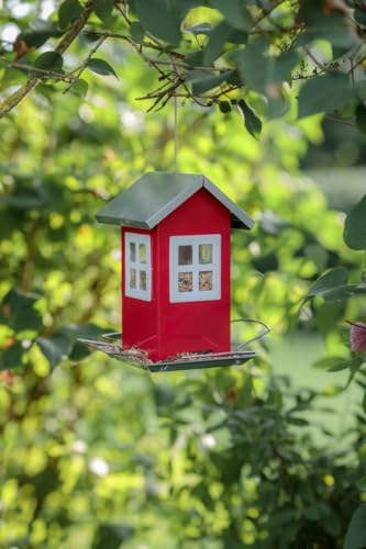 Trixie 55630 Futterhaus, 1.000 ml/20 cm, rot/silber