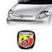 Abarth 3D Sticker Logo Bouclier Officiel pour Fiat Punto Evo, Avant, 60 x 65 mm Rouge