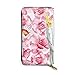 Produktbild JHGFG Zusammensetzung Rosen und Papagei Echtes Leder Geldbörse Lange Damen Geldbörse Handtasche Multi Kartenhalter Organizer Für Frauen Personalisiert