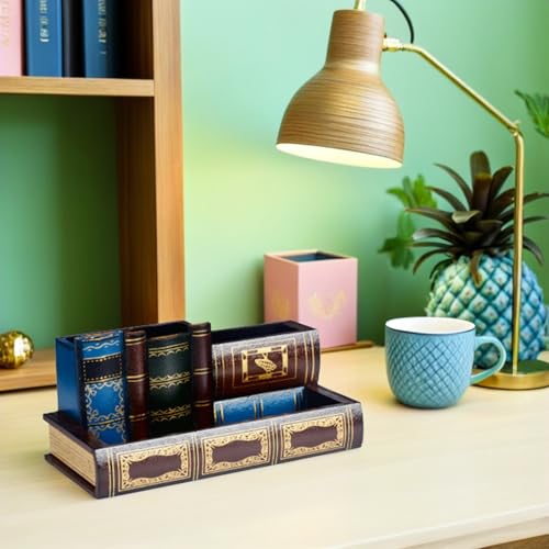 Boîte de rangement rétro avec finitions soignées pour bureau - 7