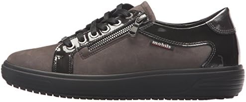 Mephisto Women's Lenza Oxford, Grey Bucksoft/Patent Steel Magic, 6.5 M US | Image 7
